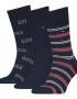 TOMMY HILFIGER 701229783-001, Ανδρικές Κάλτσες TH MEN SOCK 3pcs GIFT BOX, ΜΠΛΕ ΣΚΟΥΡΟ